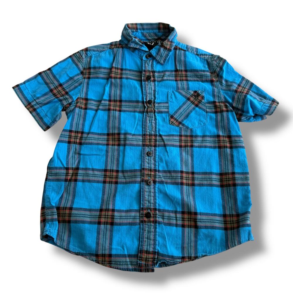 5/$35   Shaun White Boys Plaid‎ Button Up Shirt - Size 5